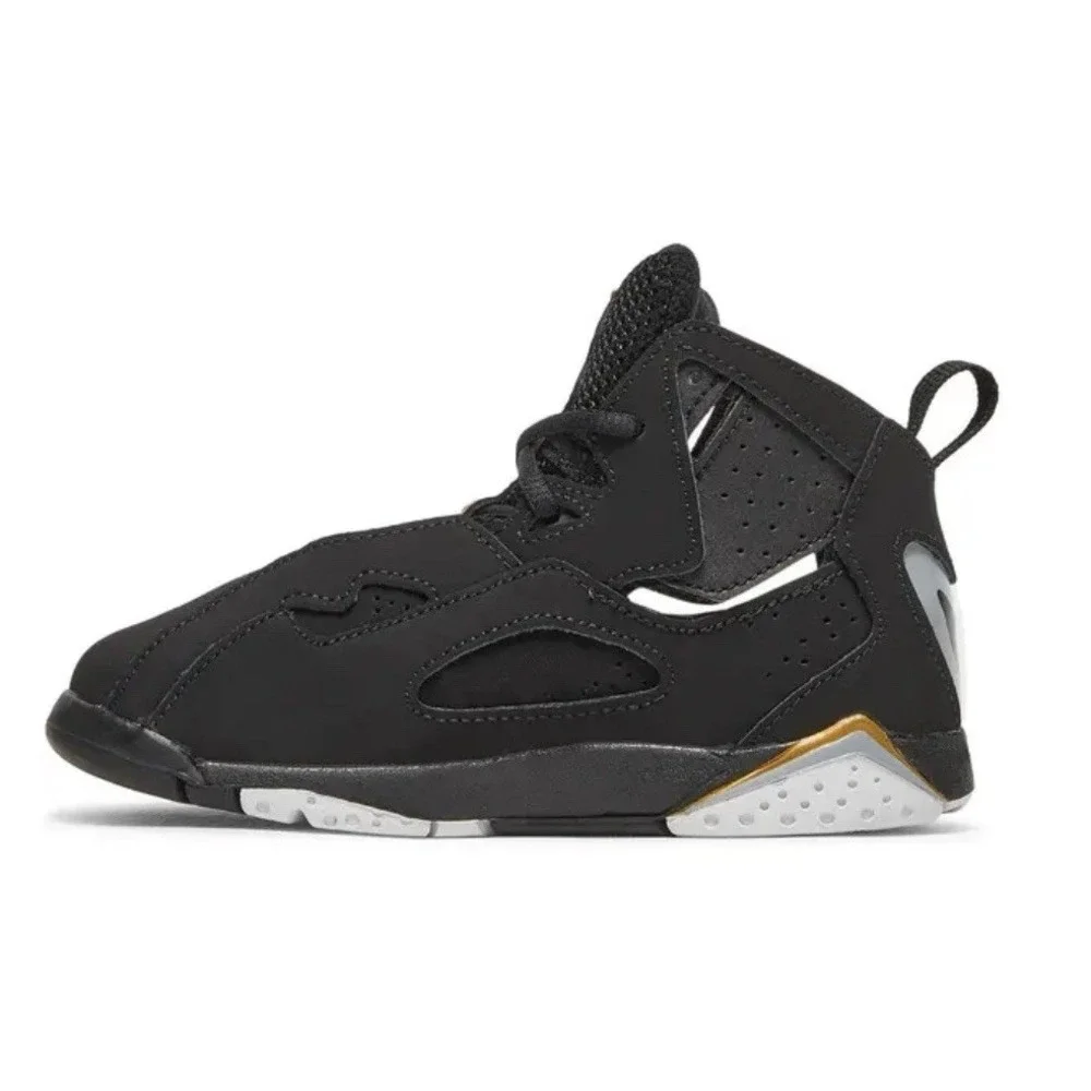 Jordan True Flight TD 'Black Metallic Gold' 2019 Size 8C 343797 070
